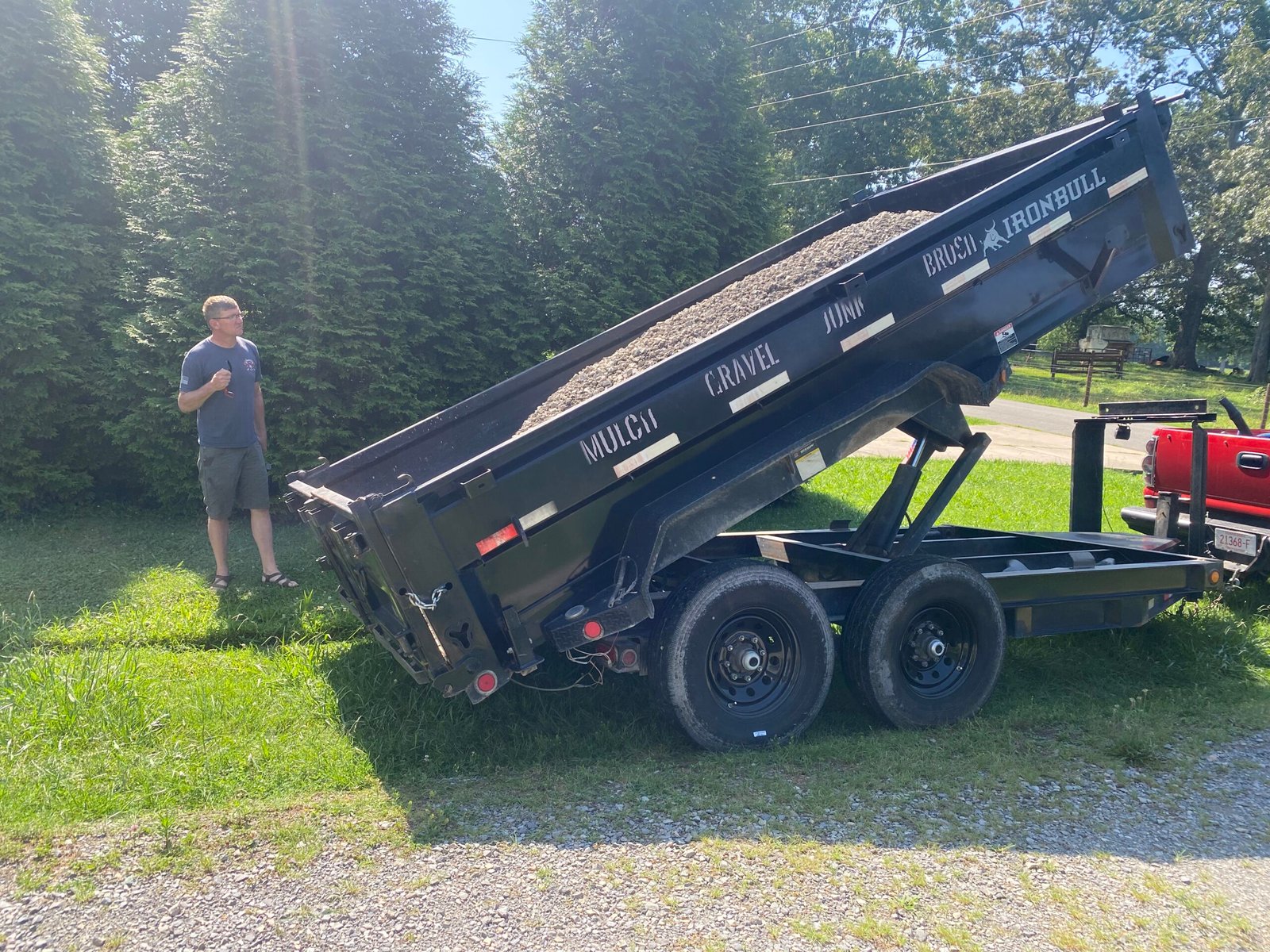 Easy peasy, a gravel dump can expand or refresh your gravel driveway's surface